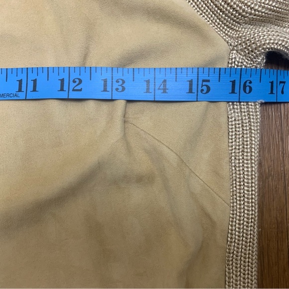 RALPH LAUREN BLACK LABEL Silk Cashmere Suede Sweeter ScoopNeck Long Sleeves Sz M - Picture 6 of 9